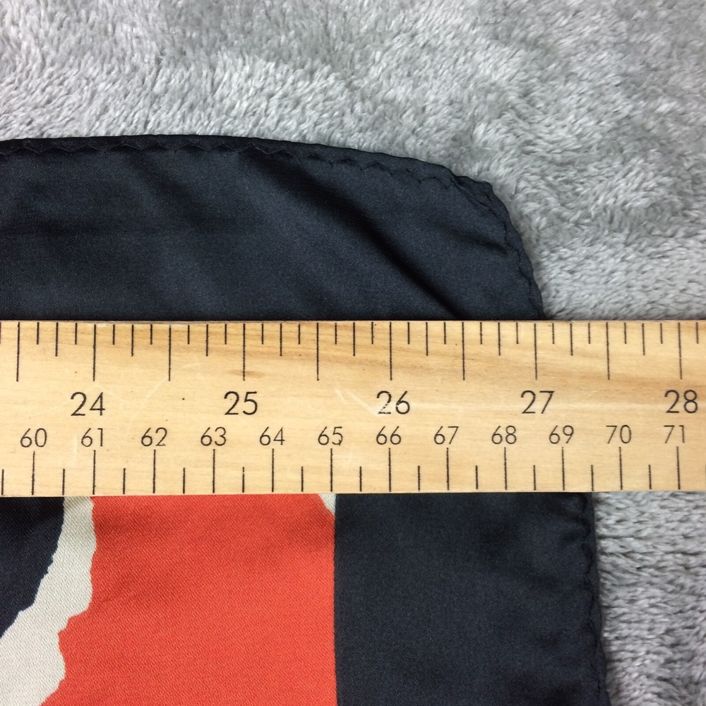 Joseph Ribkoff Scarf Red Black Abstract Designer‎ Print 27inx27in - Picture 5 of 8
